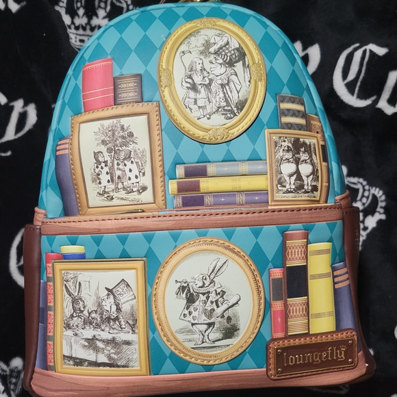 Loungefly Alice In Wonderland Backpack with Storybook Design Bam Exclusive main image 4